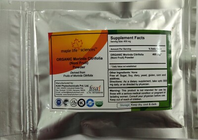 ORGANIC Noni Fruit Powder  (Morinda Citrifolia)  Pure & High Quality
