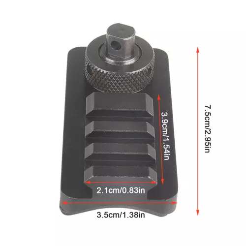 Aluminum Rifle Sling Swivel Stud 3 Slot to Picatinny Rail Bipod Mount - Picture 5 of 16