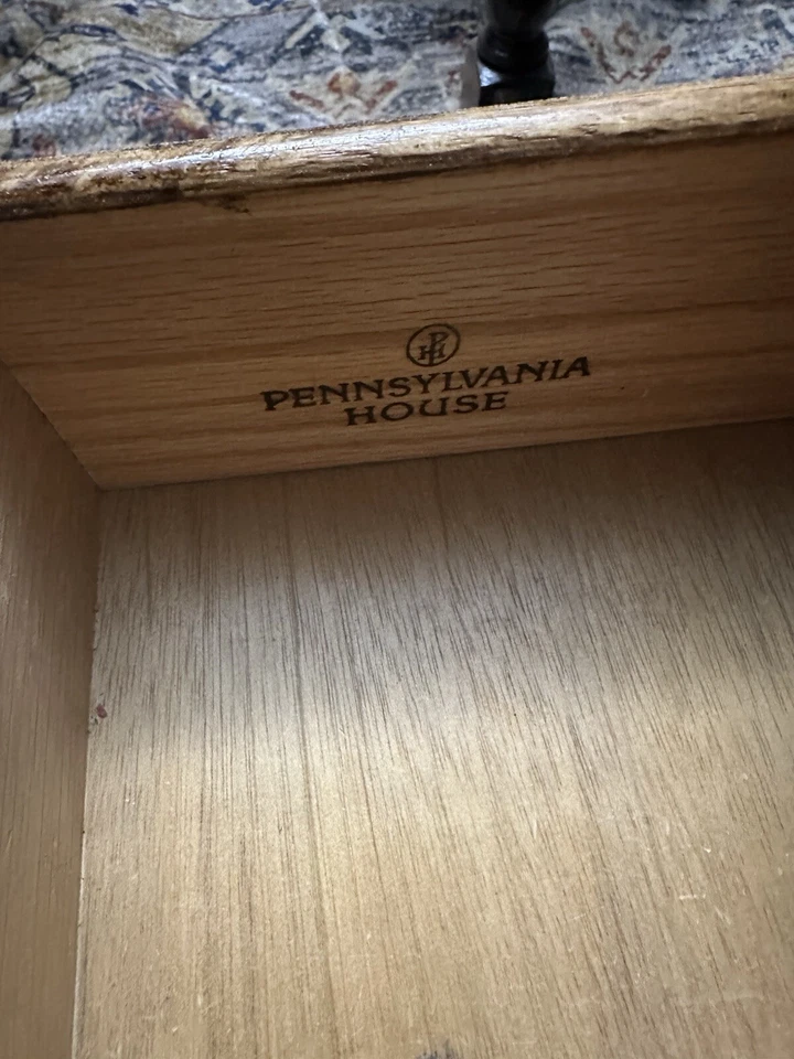 Mesa de centro MCM Pennsylvania House vintage roble 1981 bellamente restaurada Foto 3 de 4