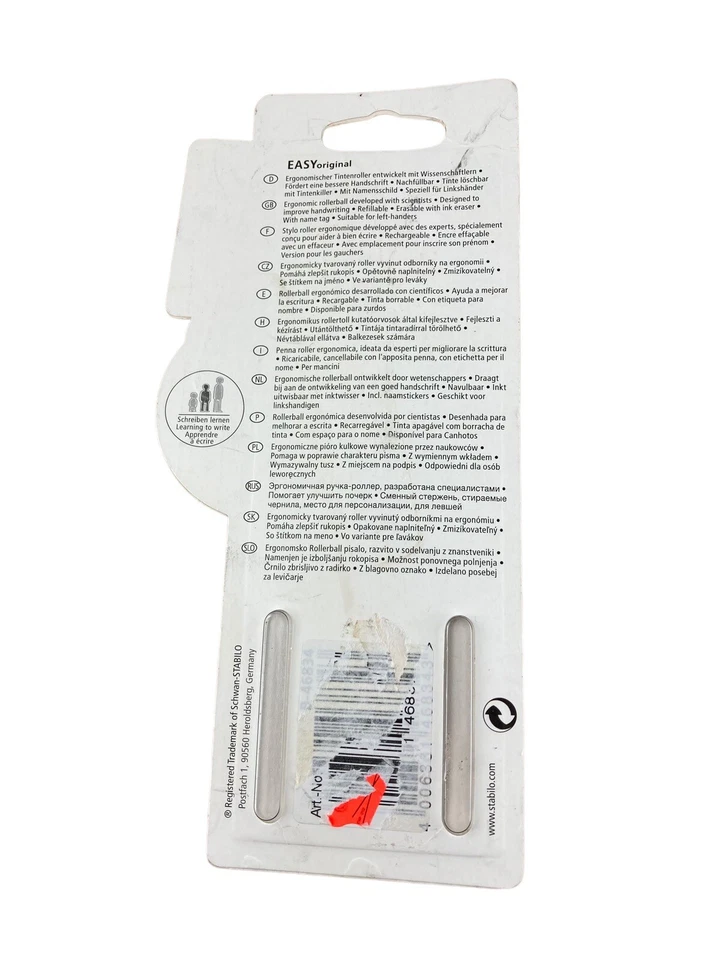 Stabilo EASY Start original Nachfüllbarer Tintenroller Ergonomisch L Pink 0.5mm - Bild 2 von 2