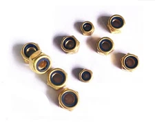 Brass M4 M5 M6 M8 M10 M12 Nylon Lock nuts Hex Kep Lock Nyloc Locknut