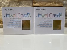 Memorex CD DVD Slim Jewel Cases Multi-Colored 2-10 Pack Sealed New Standard Size