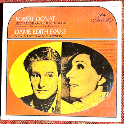 NEW Vinyl LPSpoken Word Rbt Donat Practical Cats Edith Evans Shakespeare Sonnets