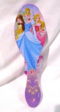 Disney Princess 3 Princesses Purple 7" Hair Brush for most styles of hair-New