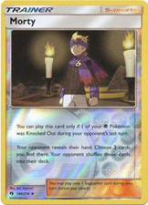Pokemon - SM8 Lost Thunder -  Morty - 186/214 - Reverse Holo - NM/M