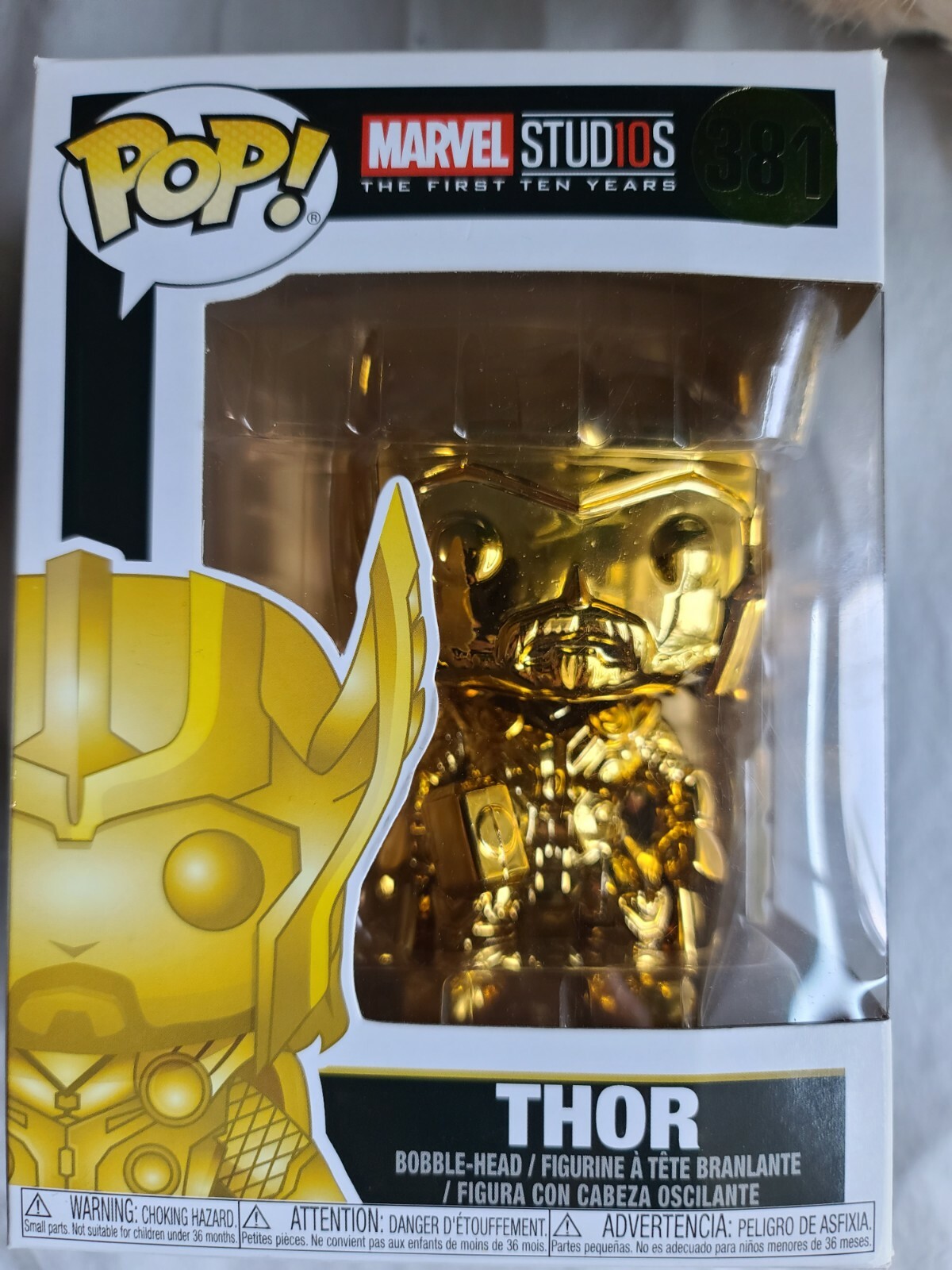 gold chrome thor funko pop