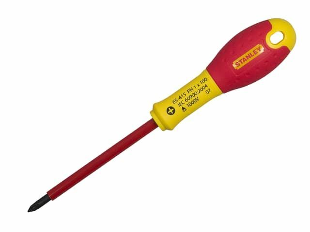 Stanley Tools - Cacciavite isolato VDE FatMaxÂ® Punta Phillips PH0 x 75mm