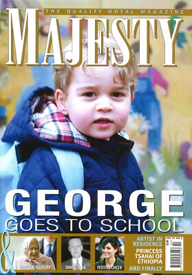 Majesty Magazine Prince George, King Charles, Queen Elizabeth, Camilla, Feb 2016