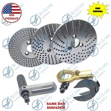 Dividing Plates Set for HV4 & HV6 Rotary Table Indexing Kit with 3 Plates & Hand
