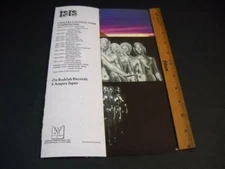 ISIS all-female horn rock band Summer 1974 tour dates Promo Poster FLAP-AD 
