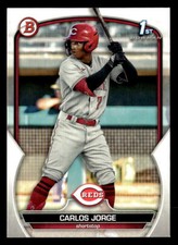 2023 Bowman #BP-120 Carlos Jorge Prospects Card Cincinnati Reds