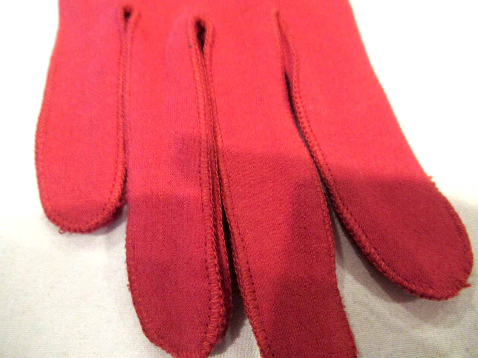 Pullman red fabric gloves from Selfridges, new ol… - image 7