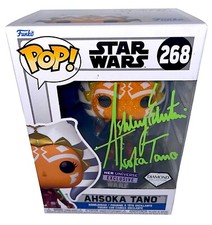 ASHLEY ECKSTEIN Signed Diamond AHSOKA FUNKO POP Star Wars Autograph JSA COA Cert