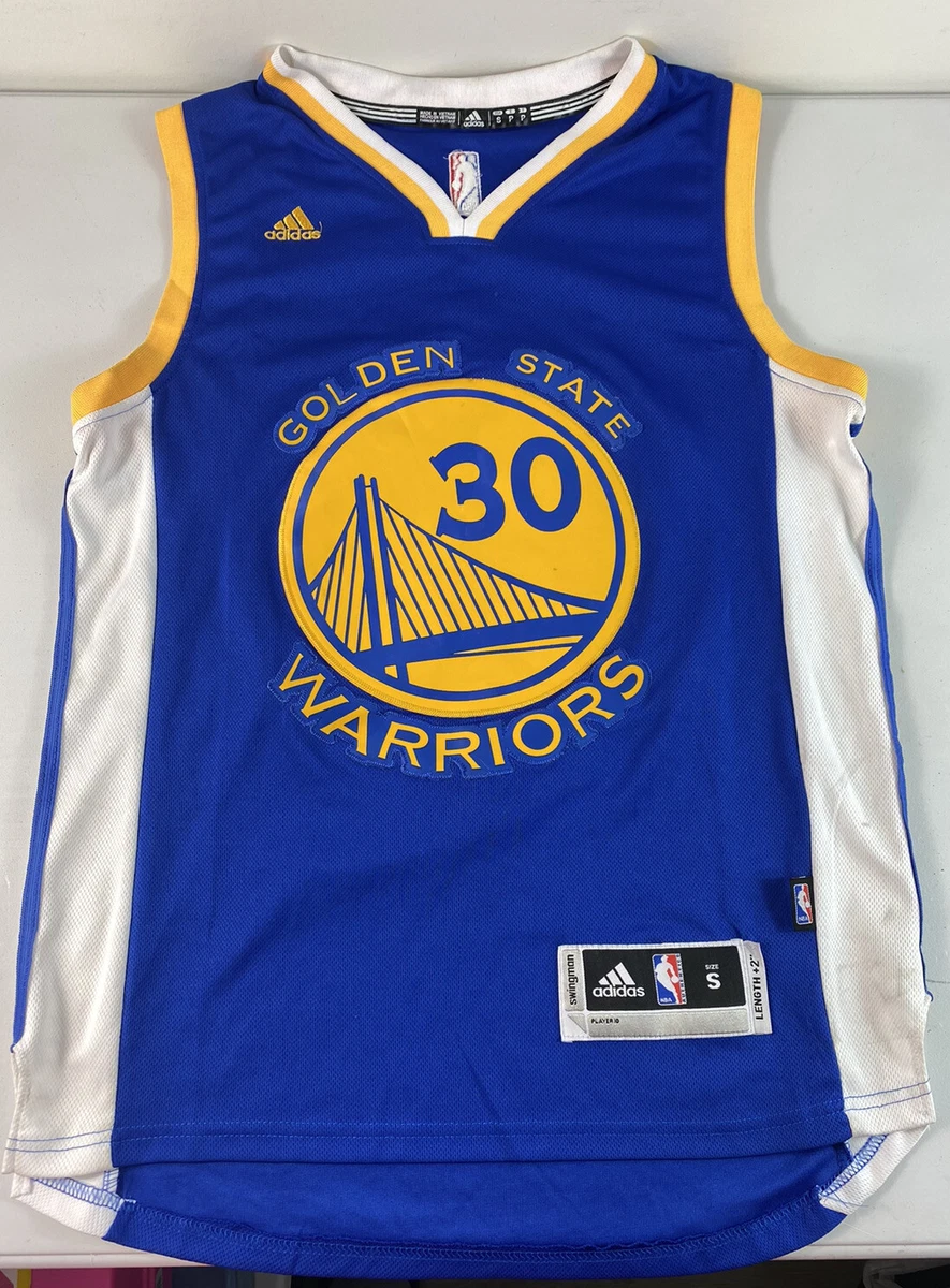 New Stephen Curry Mens Small Blue Golden State Warriors Adidas Swingman  Jersey