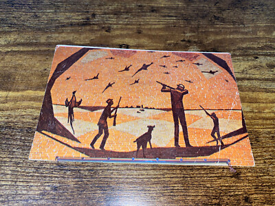 Vintage 1940 s-60 s Corn Palace Mitchell South Dakota Pheasant Hunting Postcard