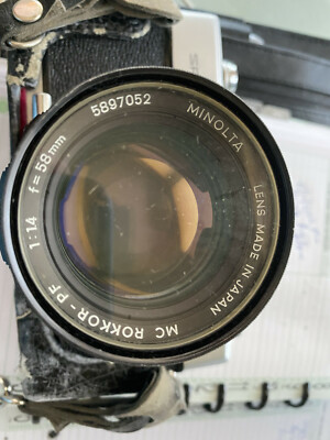Minolta SRT 101 SRT101 Film Camera MC ROKKOR-PF 58mm f/1.4