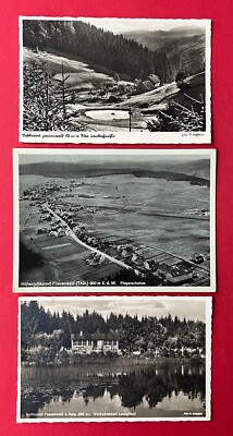 3 x AK FRAUENWALD am Rennsteig um 1940 Luftbild, Waldwirtschaft    ( 131411