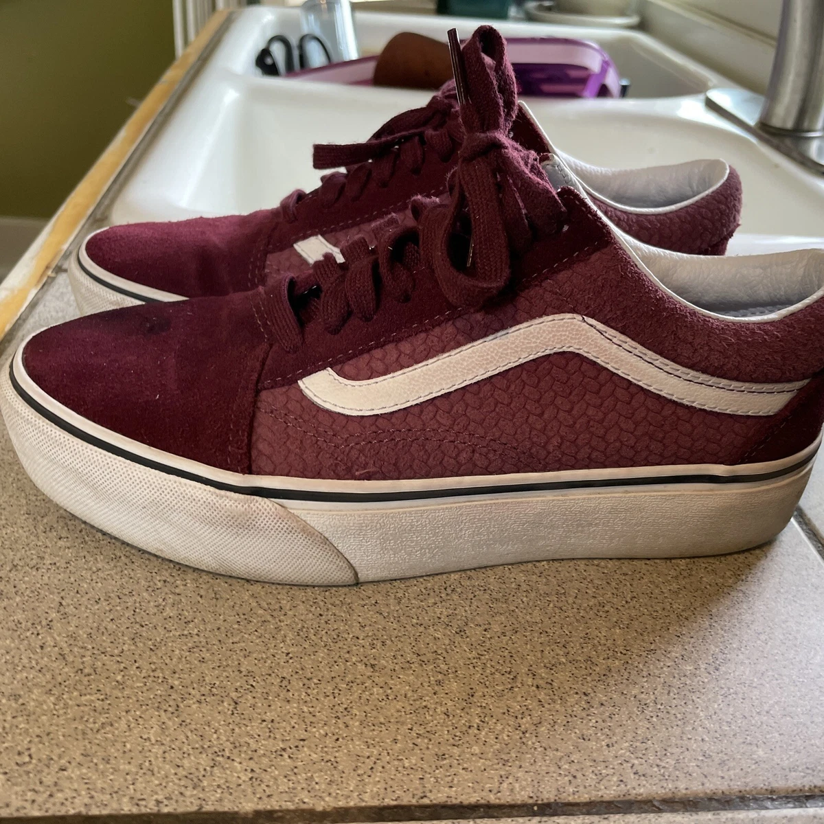 VANS Old Skool Platform Port Royale, womens, size 8