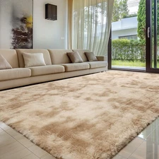 Large Non-Slip Plush Shag Rug – Soft Carpet for Living Room & Bedroom