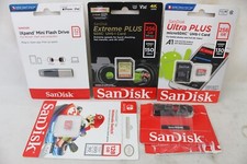 5 Sandisk Memory Card Lot Extreme Ultra Plus 256GB 32GB iXpand Flash Drive ZZ