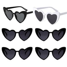 Bachelorette Party Favor Sunglasses 6 Pack,Retro Cat Eye Heart Sunglasses for...