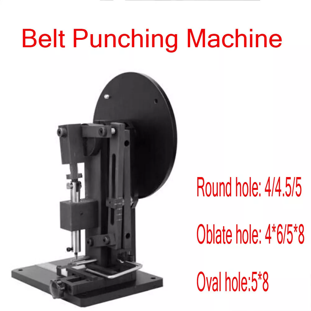 Multi-function Belt Strap Hole Puncher Heavy Duty Leather Belt Punching  Machine
