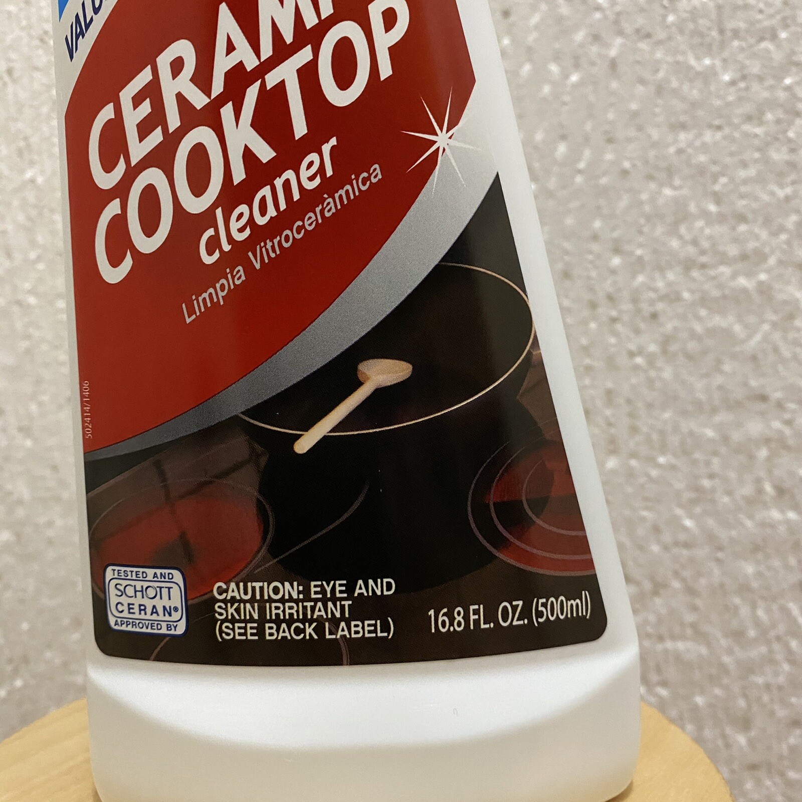 Carbona Ceramic Cooktop Cleaner 16.8 oz Value Size Bottle Silicon Oil