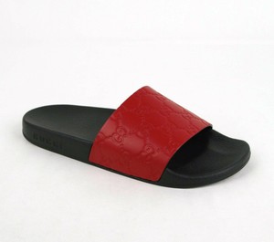 womens red gucci slides