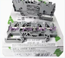 100PCS NEW 2004-1401 terminal block two-in two-out four-wire 4 square mm