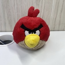 Angry Birds Plush Red Bird Toy Stuffed Animal 8" Commonwealth 2010  NO SOUND 