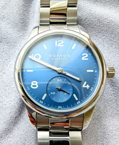 Nomos Club Sport Neomatik 37 Polar Blue Dial Steel Automatic Watch 37mm - 747 -