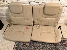 2003-09 Lexus Gx470 Tan Leather Rear Back Third 3rd Row Seats Pair Oem
