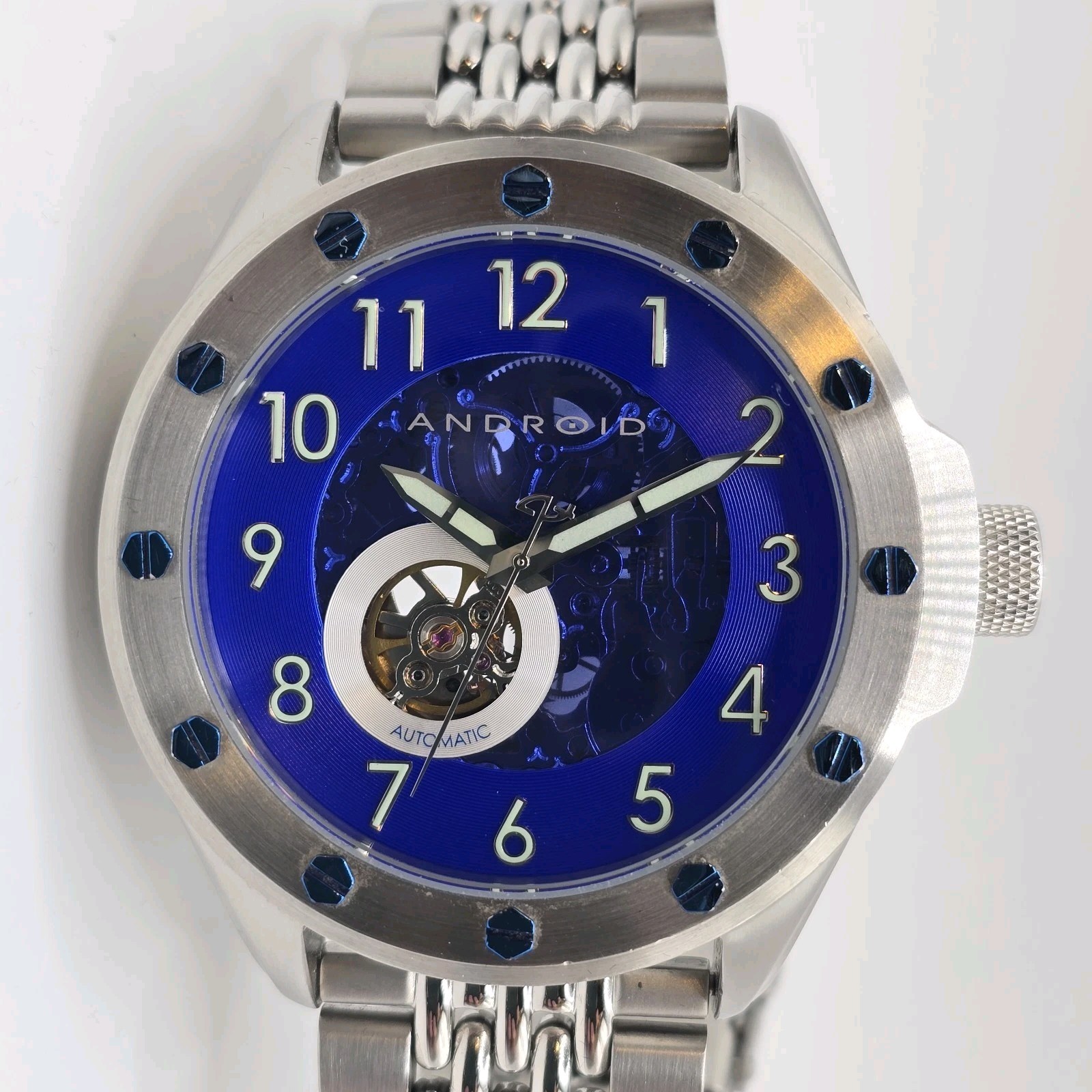 Android Espionage Skeleton Automatic Watch Men's … - image 1