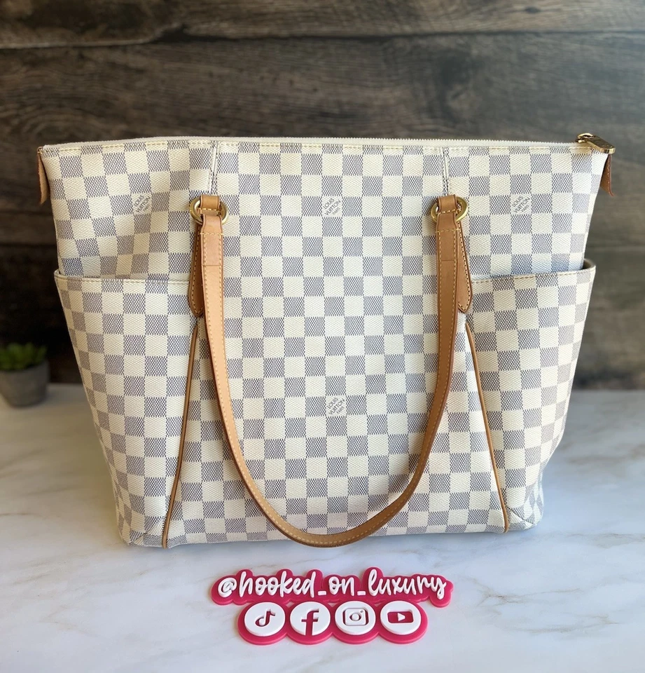 Auténtico Bolso de Hombro Louis Vuitton Totally GM Damier Azul VENDEDOR DE EE. UU. Foto 3 de 4