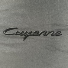 Oem Porsche Cayenne Rear Trunk Emblem In Black Oem Porsche Cayenne Rear Trunk Emblem In Black