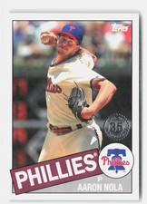 2020 Topps #85TB-34 Aaron Nola 1985 Topps Baseball 35th Anniversary (Series Two)