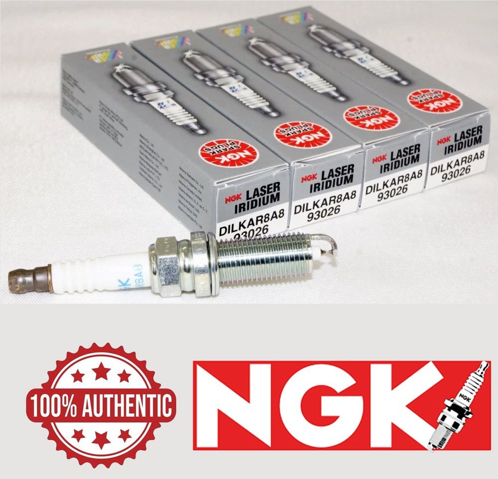 NGK LASER IRIDIUM SPARK PLUGS x 4 FOR TOYOTA GT86 / SUBARU BRZ FA20 - DILKAR8A8