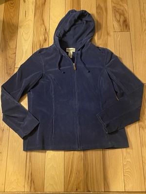 Gander Mountain Womens Full Zip Blue Soft Shell Hooded Jacket - XL