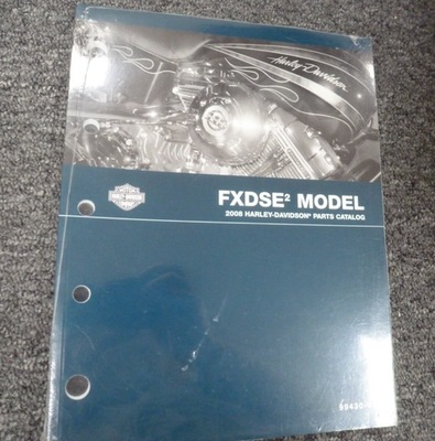 #ad 2008 Harley Davidson CVO Dyna FXDSE2 Screaming Eagle Parts Catalog Manual NEW $139.30