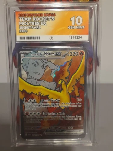 Ace 10 Pokémon TCG Team Rocket's Moltres EX