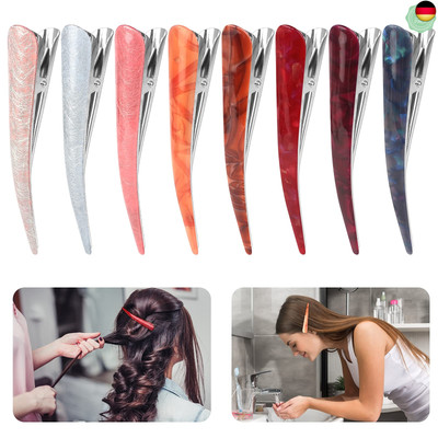 Entenschnabel Haarspangen 8 Stück Große Alligator Haarclips aus Acryl, Bunt D