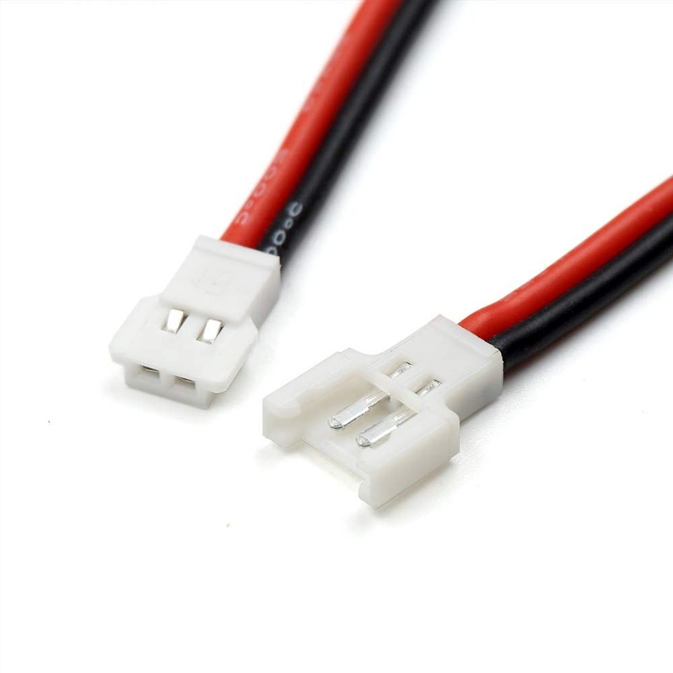 10 Pairs 2.0mm Spade 2P Cable 8cm Lead Plug Connector Male and Female ...