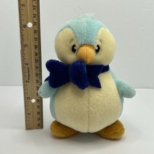 Vintage Neopets Bruce the Penguin Blue Plush 6.5 Inch 2002