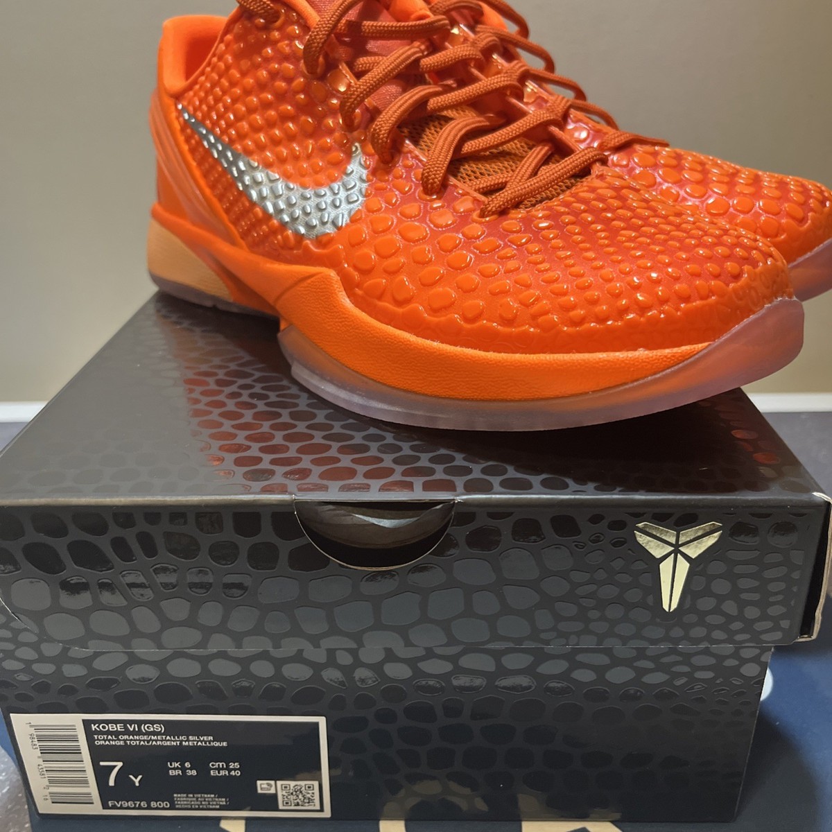 シューズ(男性用) Nike Kobe 6 Protro \"Total Orange\" 30cm Nike Kobe 6 Protro Total Orange Men's - IH1871-800 - US