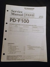 Pioneer PD-F 100 file type CD Player Service Manual Original disc changer