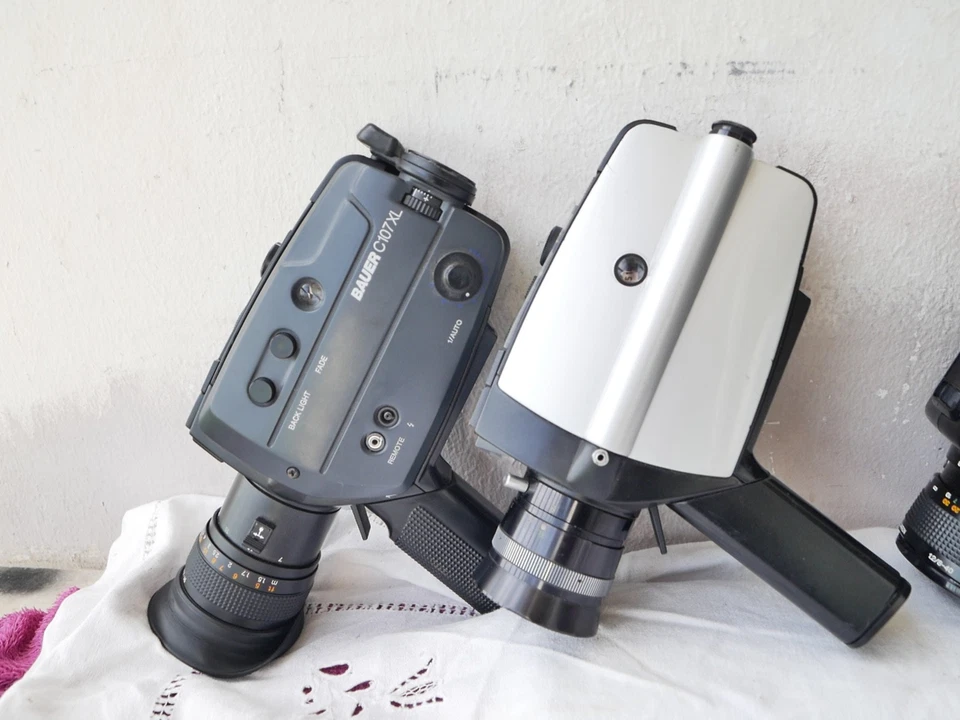 ++   3  CAMÉRAS  SUPER 8  BAUER  c107XL   +  C4  + S 105 Xl sound - Photo 3/4