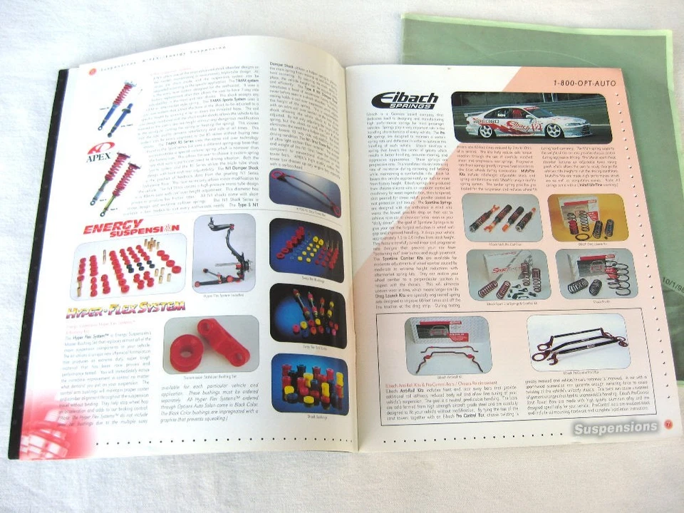 Opciones 1998-1999 Auto Salón Tuner Piezas Catálogo HKS Greddy Mugen Koni Turbo Foto 3 de 4