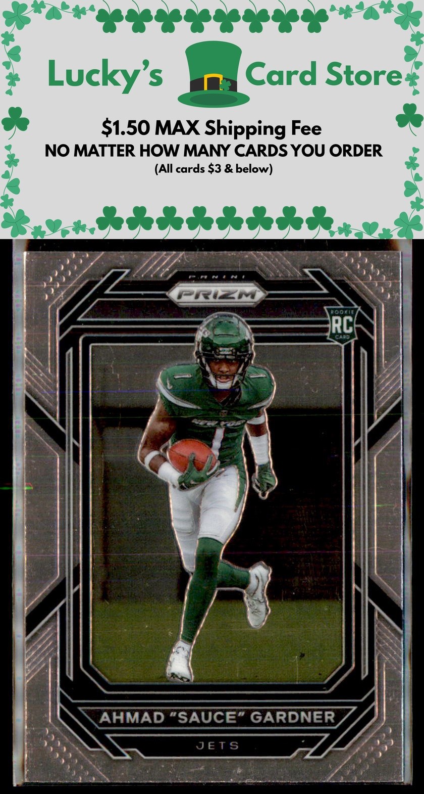 2022 Panini Prizm #341 Ahmad "Sauce" Gardner Rookie