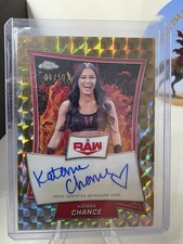 2025 Topps Chrome WWE Katana Chance #RBA-KAA Gold Geometric Auto /50