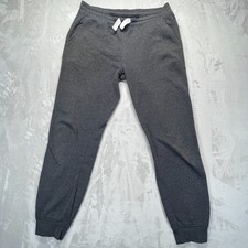 Essentials Sweatpants Boys XL 18-20 Charcoal Gray Fleece Lined Drawstring Waist